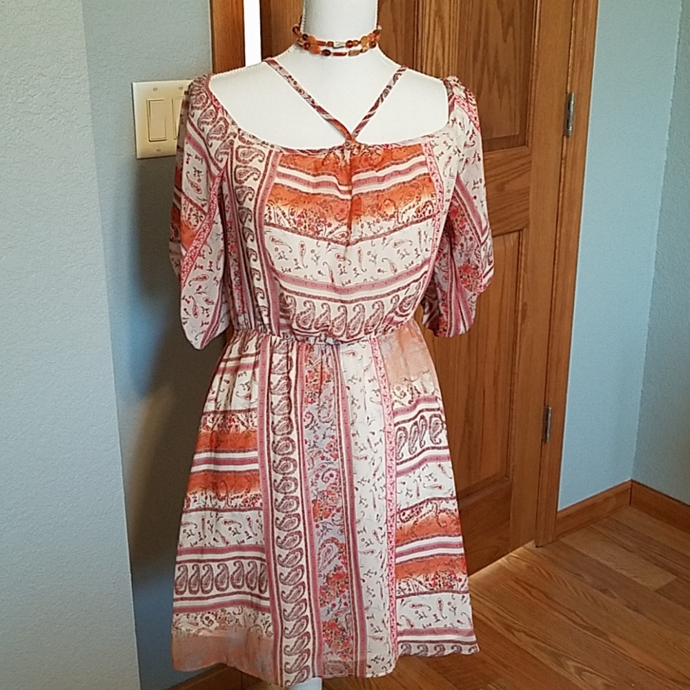Boho dress,  BCBG, sz M
